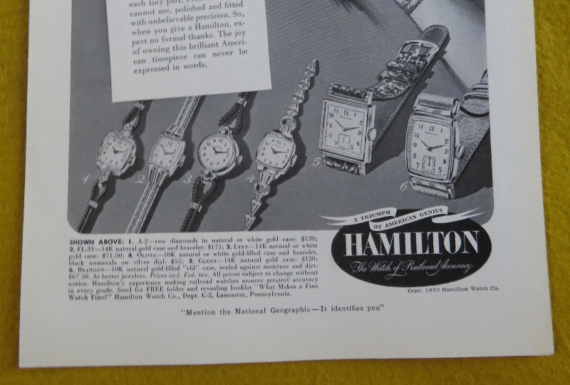 1950 Hamilton Watch With Man & Woman Hugging