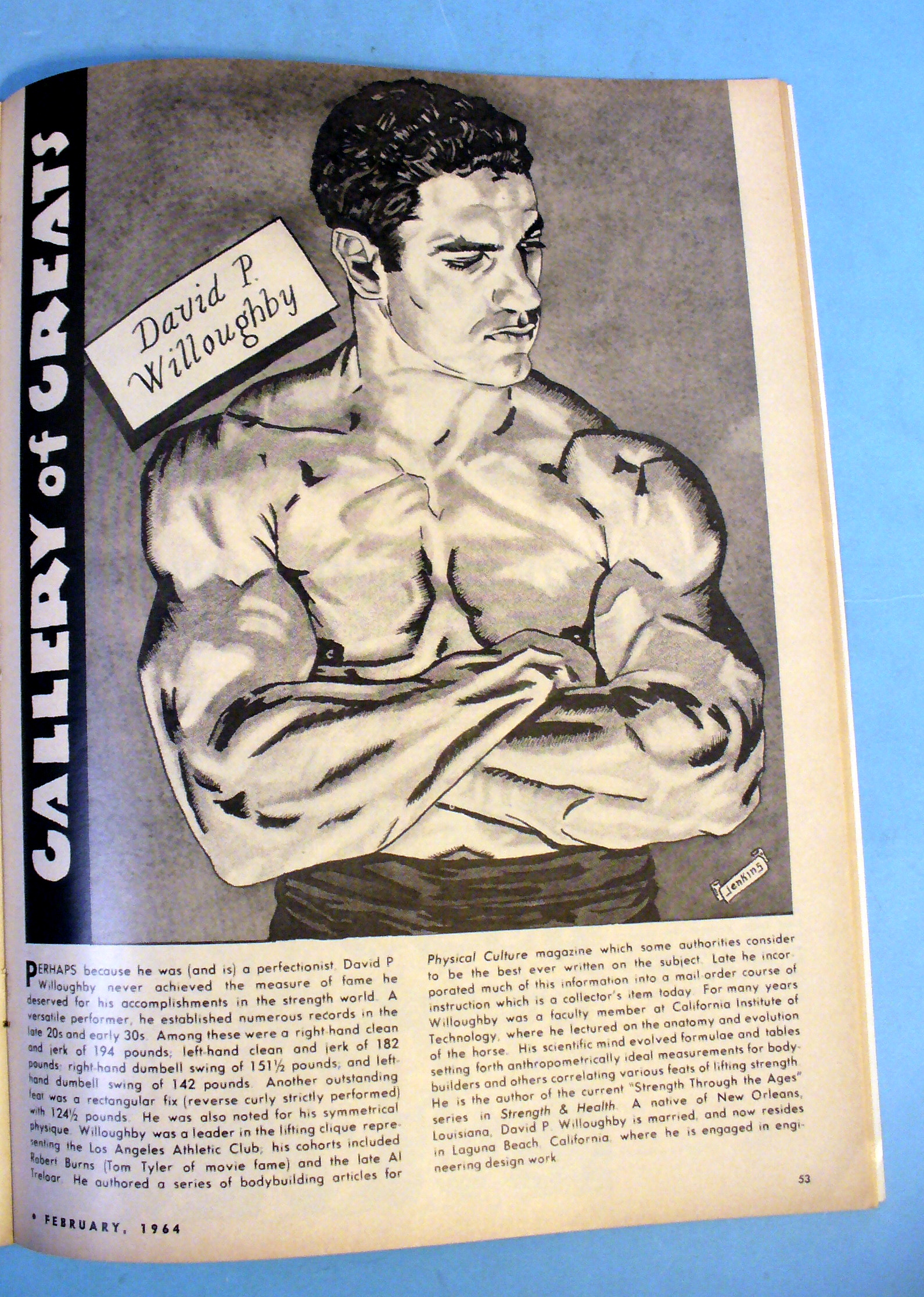 Strength & Health Magazine, February 1964 Mike Dadigan