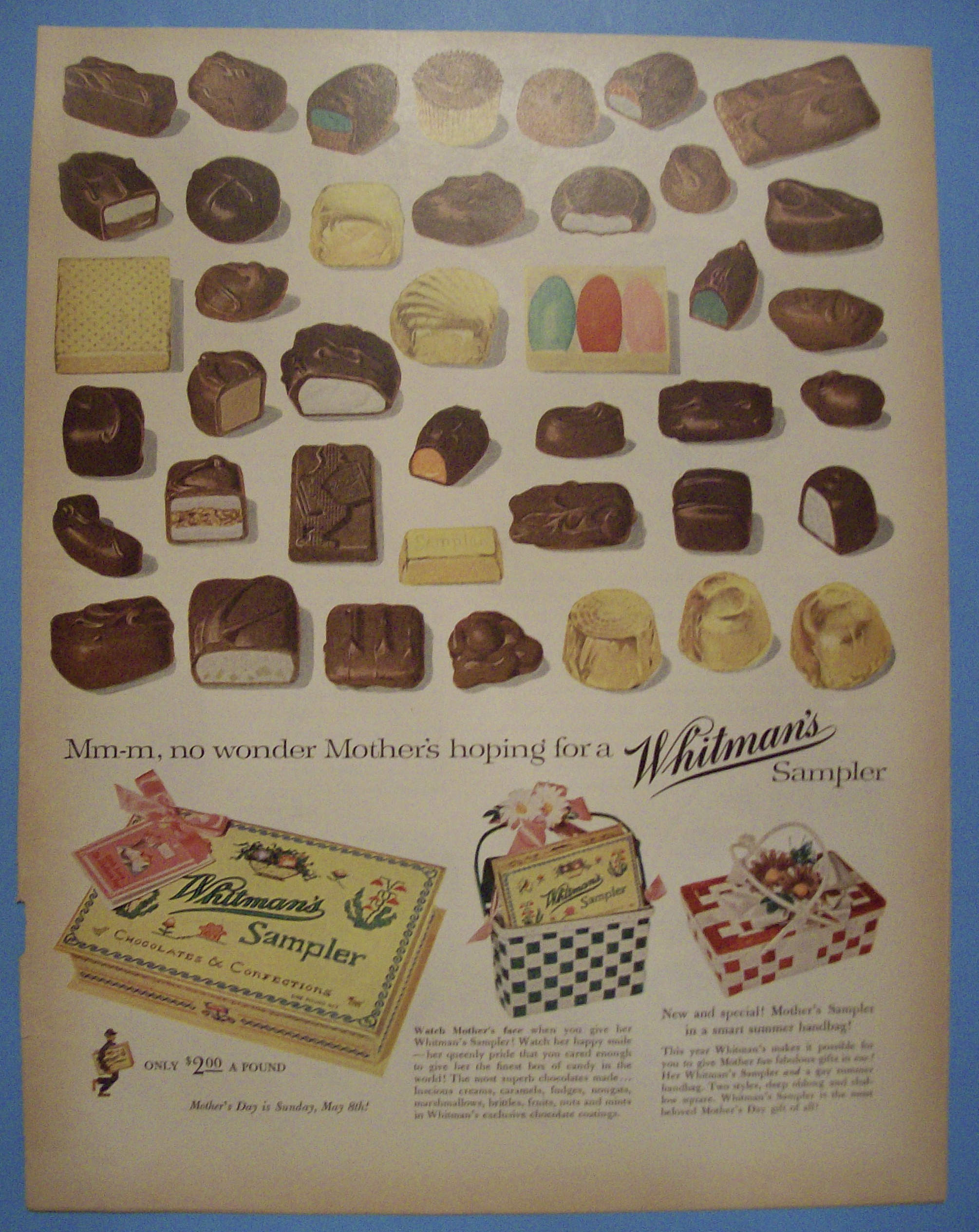 Vintage Ad: 1955 Whitman's Sampler