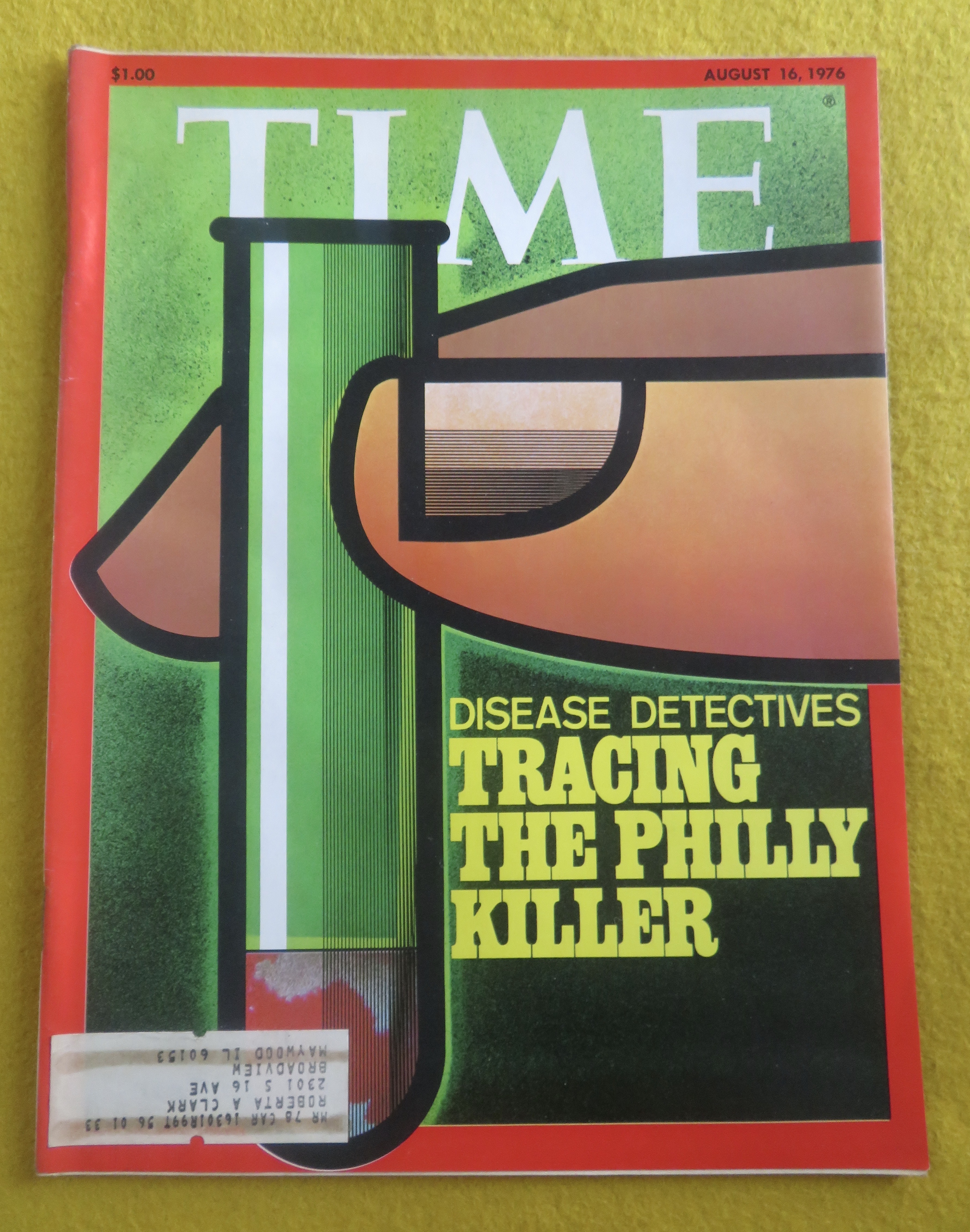 Time Magazine August 16, 1976 The Philly Killer