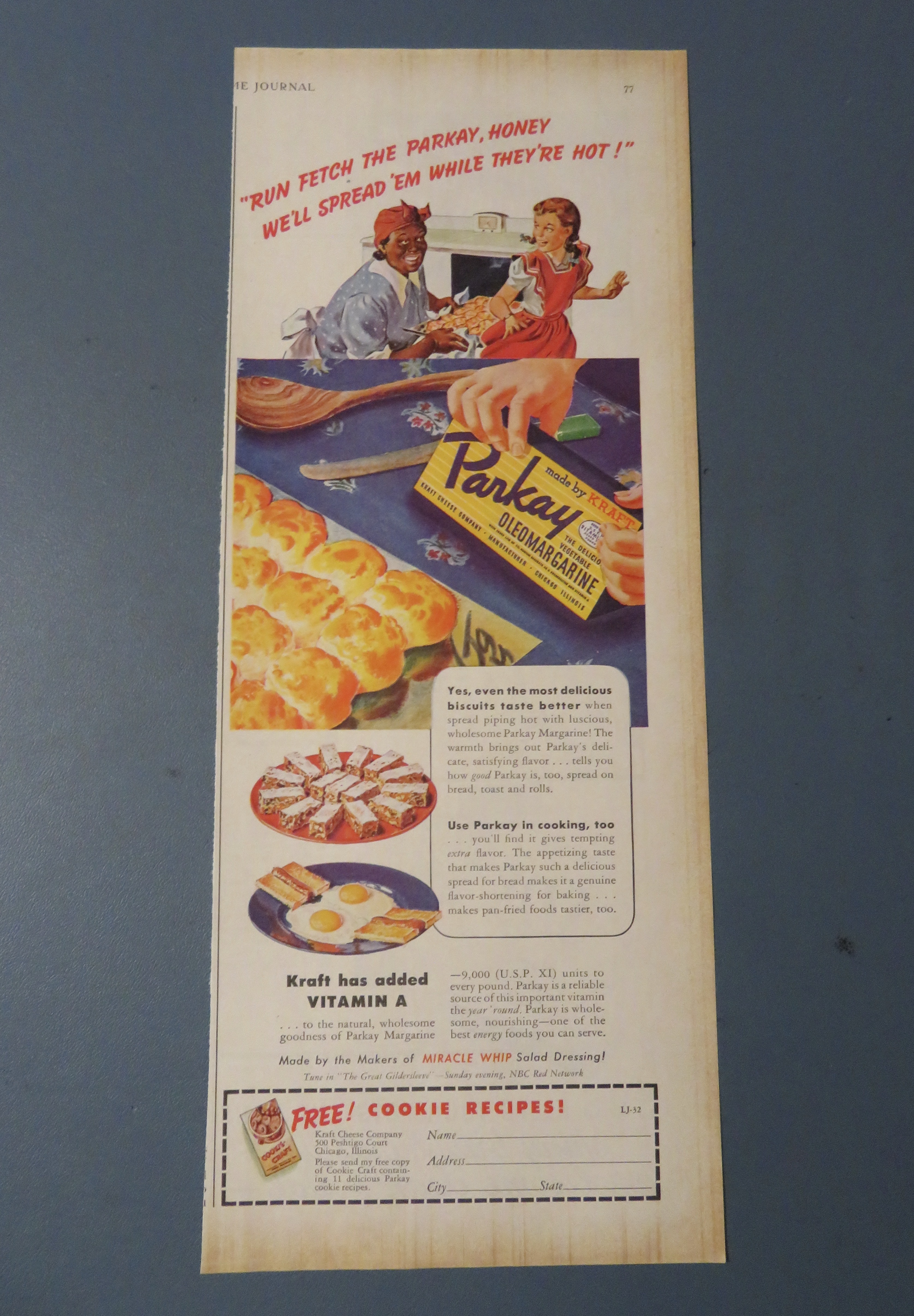 1942 Parkay Margarine with Little Girl