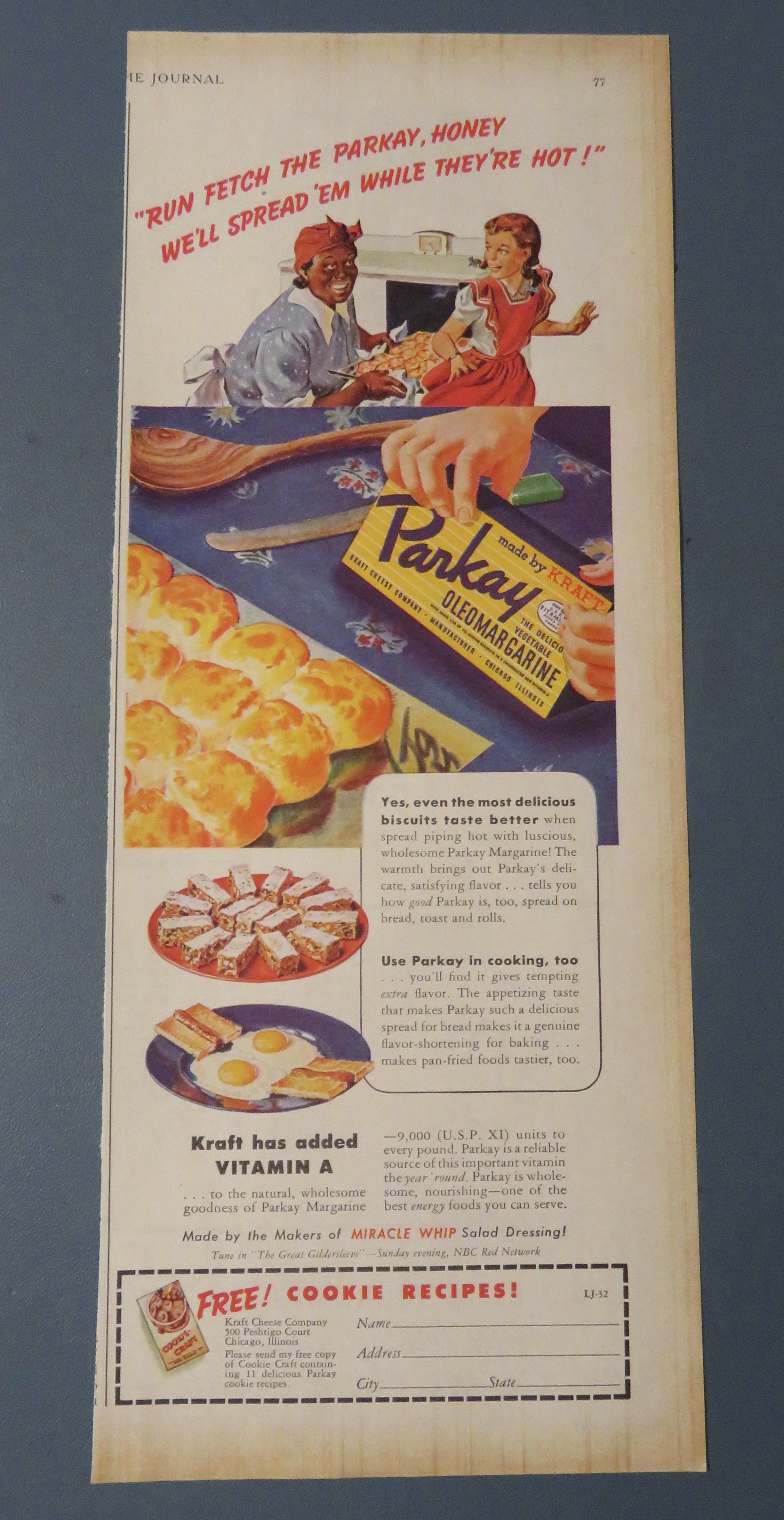 1942 Parkay Margarine with Little Girl