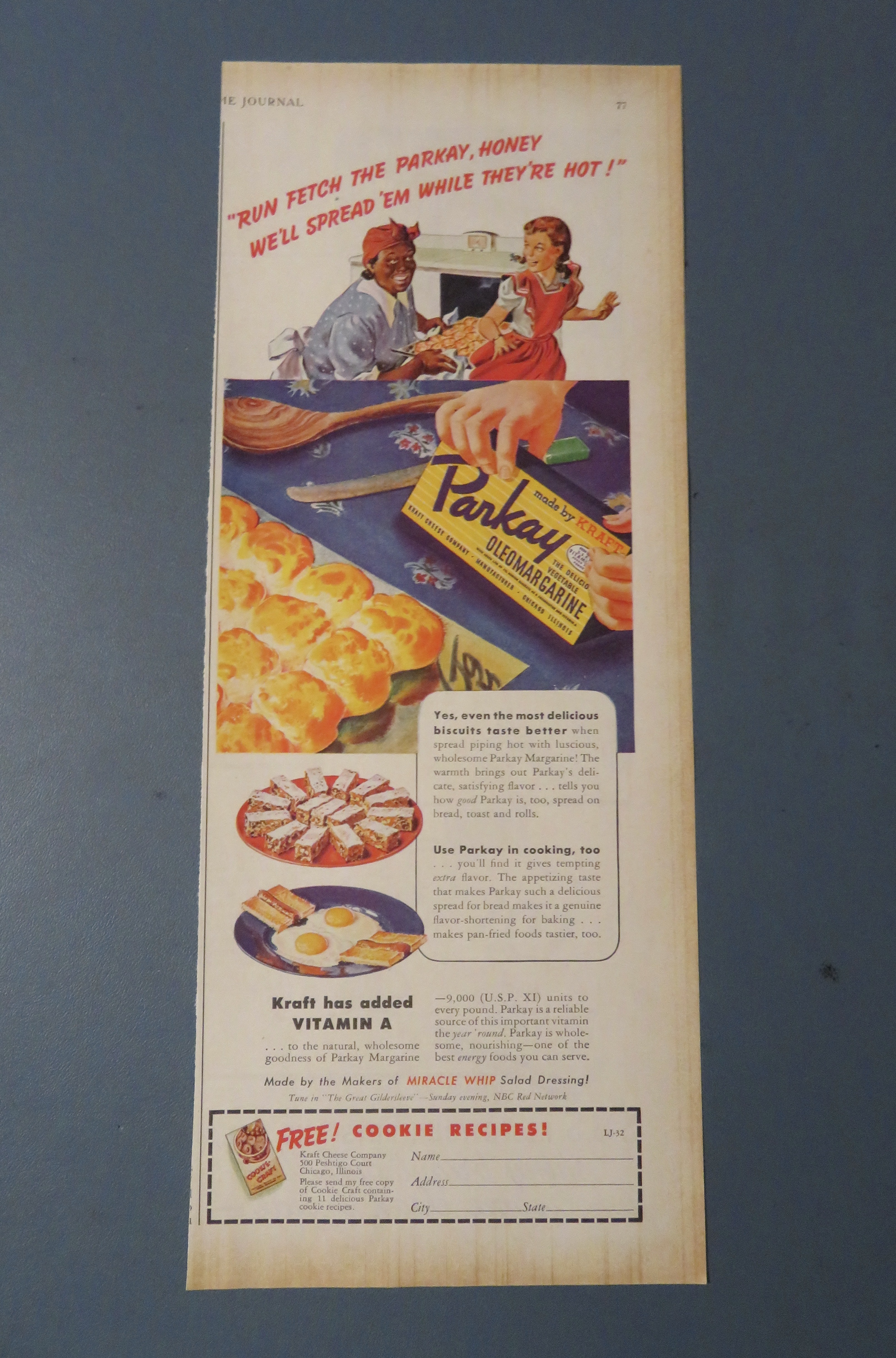 1942 Parkay Margarine with Little Girl