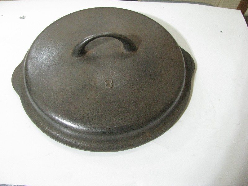 Vintage Wagner Ware No. 8 Cast Iron Dutch Oven Lid 1035 A