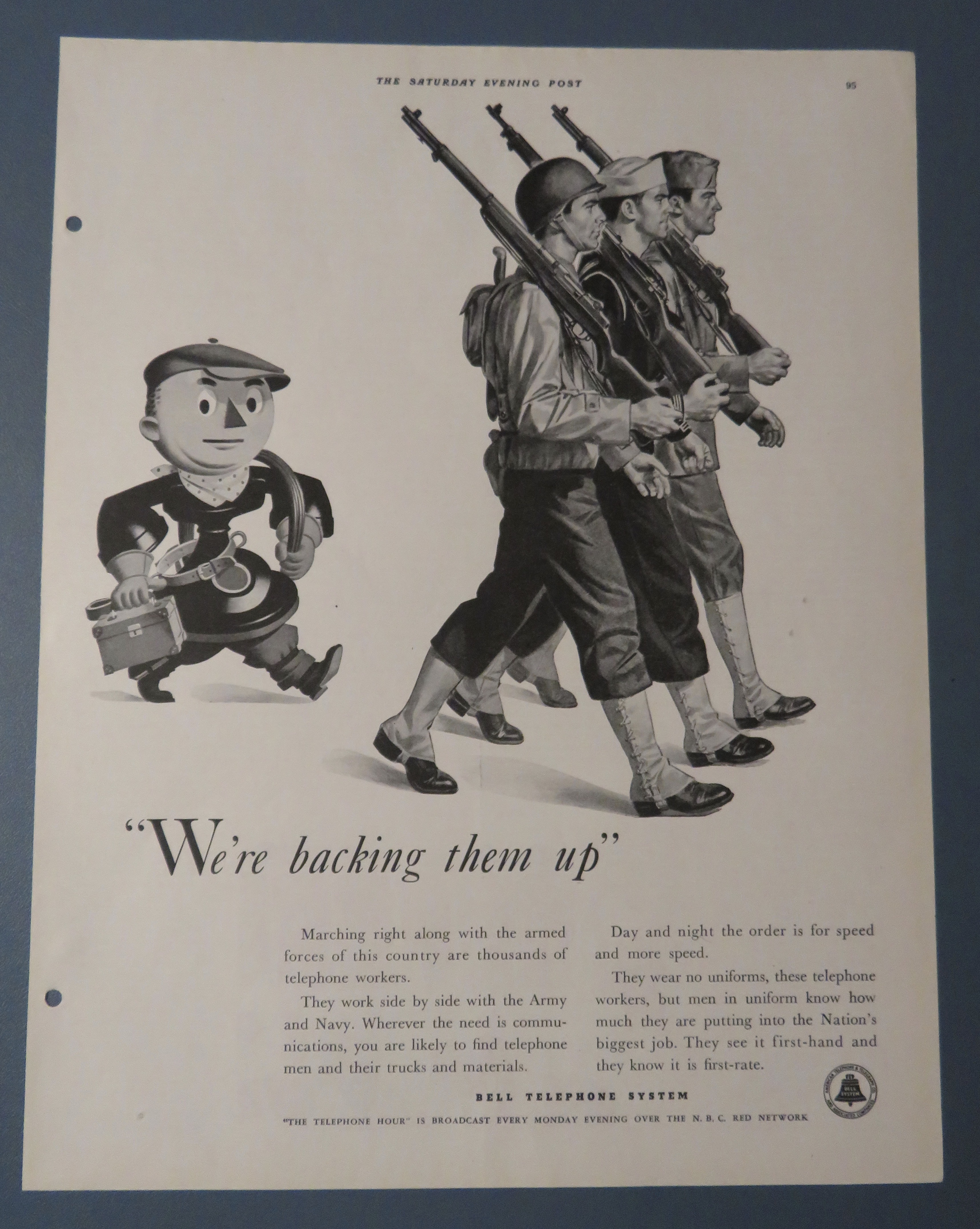 1942 Bell Telephone System w the Army, Navy & Marines