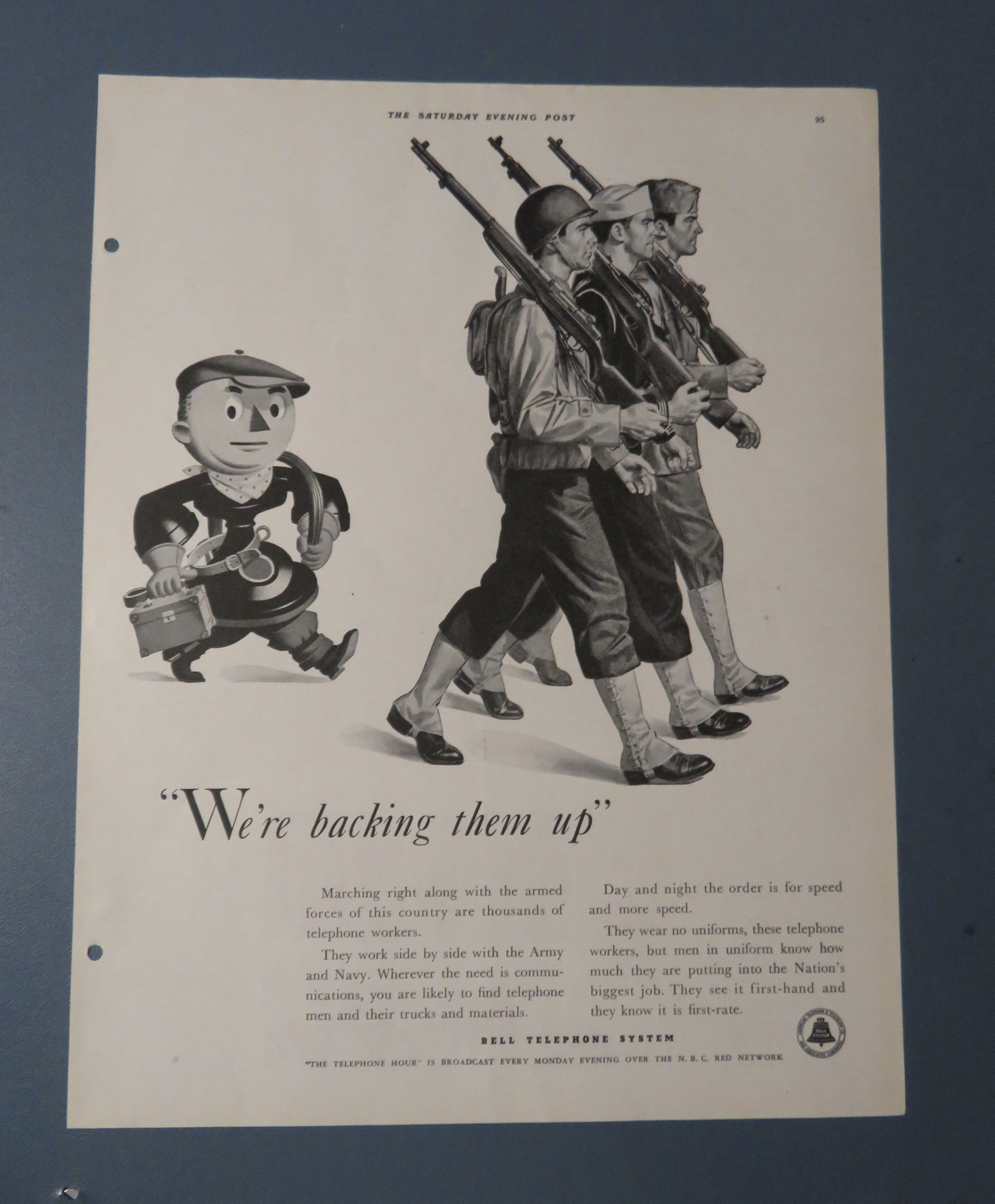 1942 Bell Telephone System w the Army, Navy & Marines