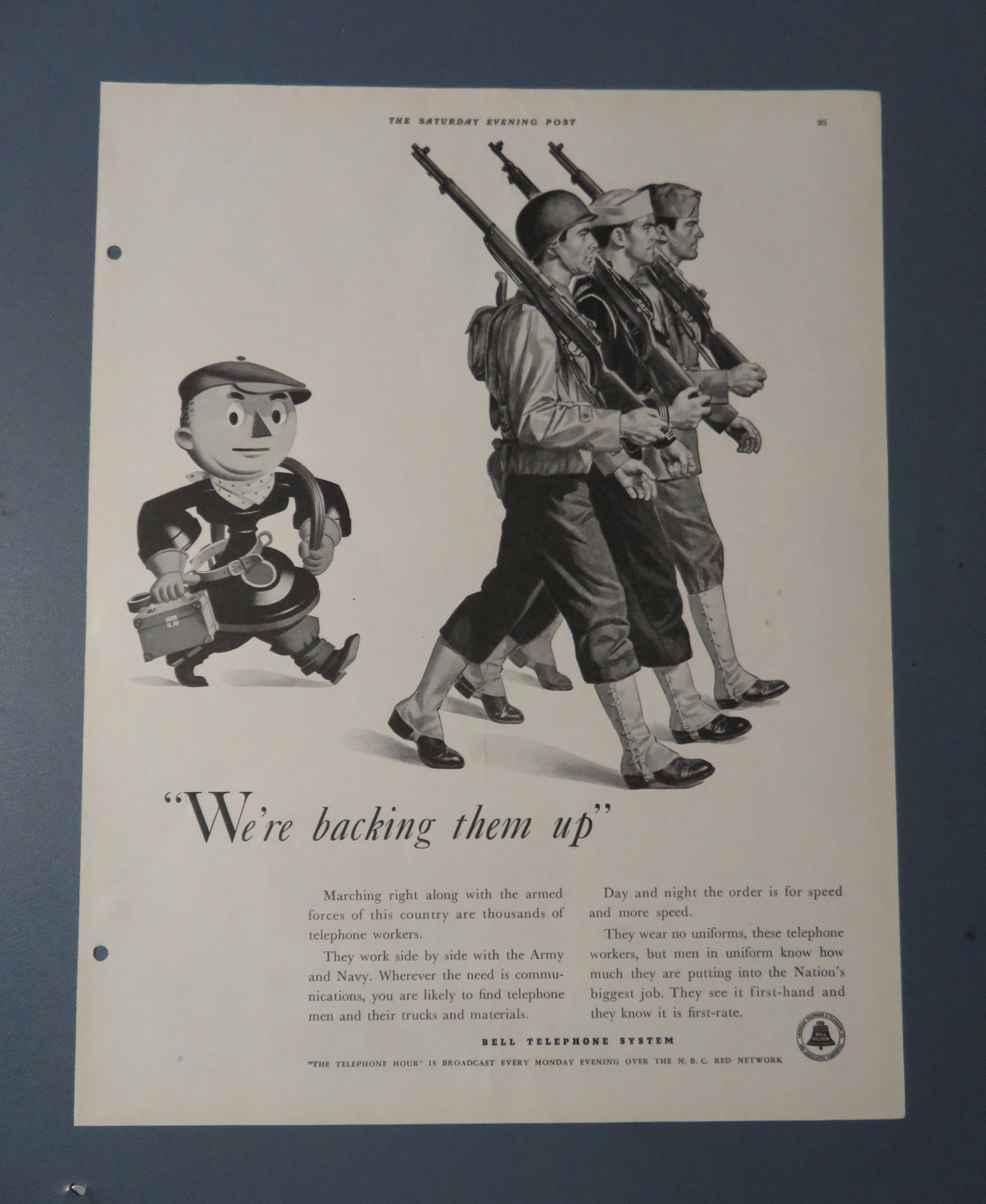 1942 Bell Telephone System w the Army, Navy & Marines