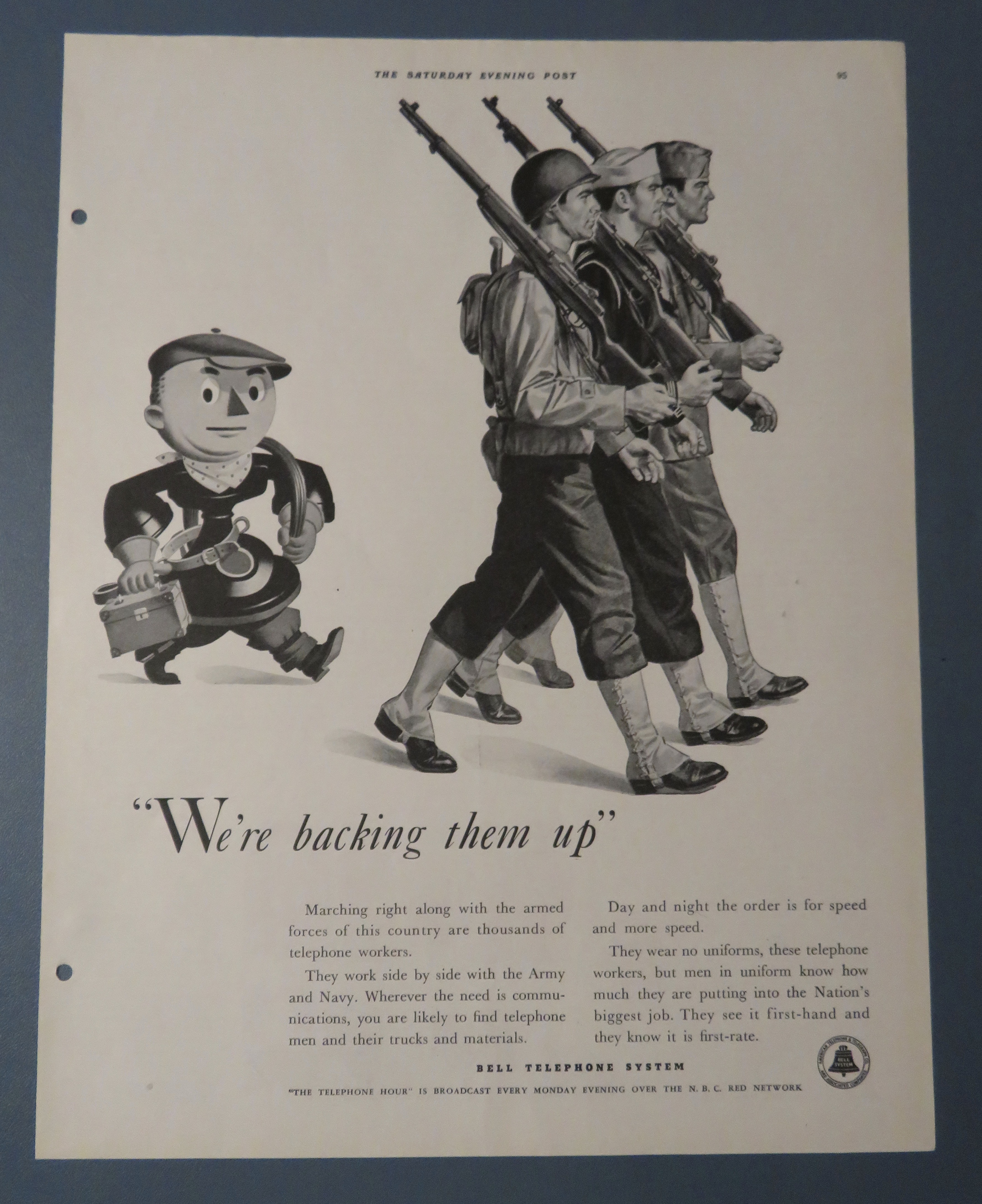 1942 Bell Telephone System w the Army, Navy & Marines