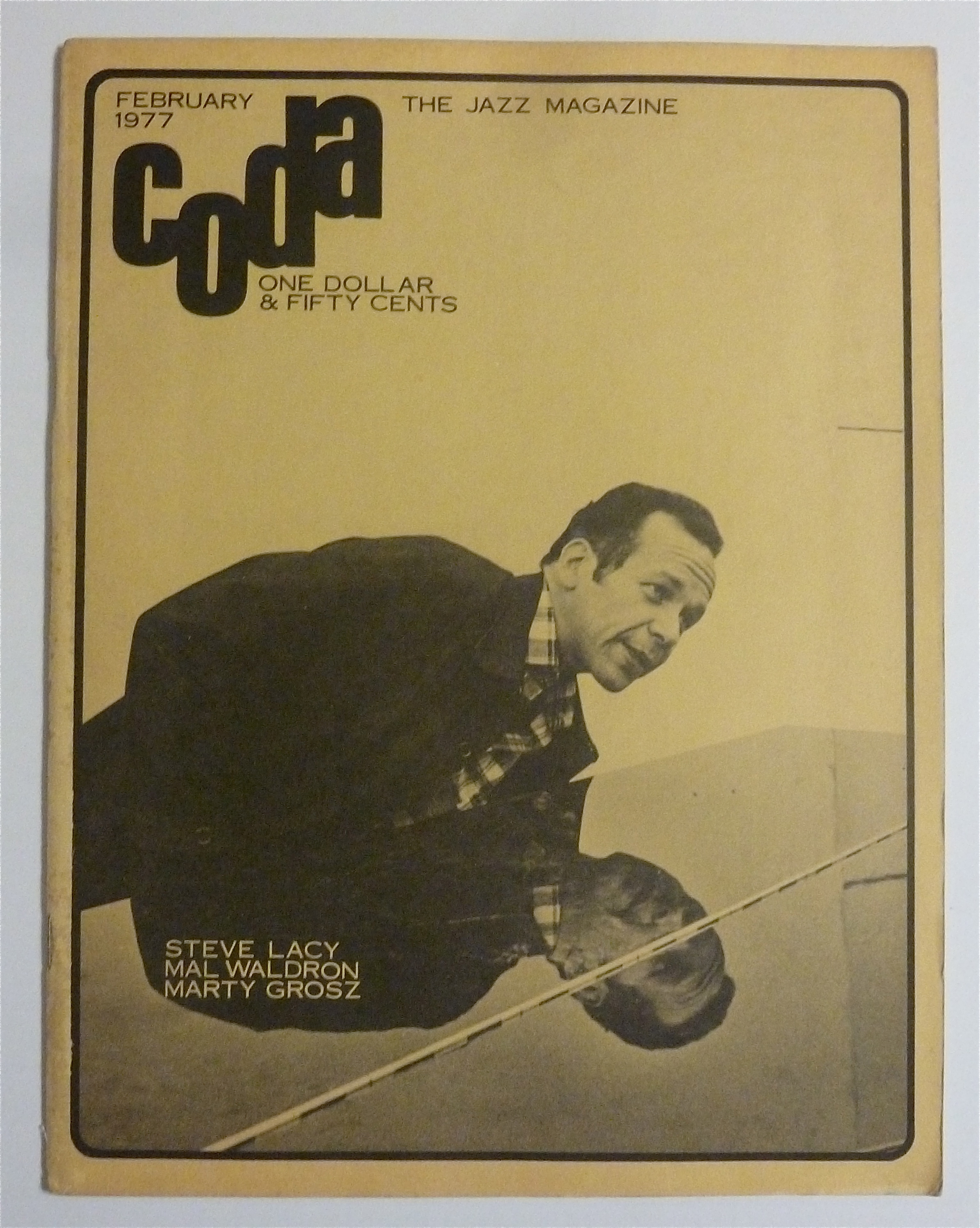 Coda Magazine February 1977 Steve Lacy