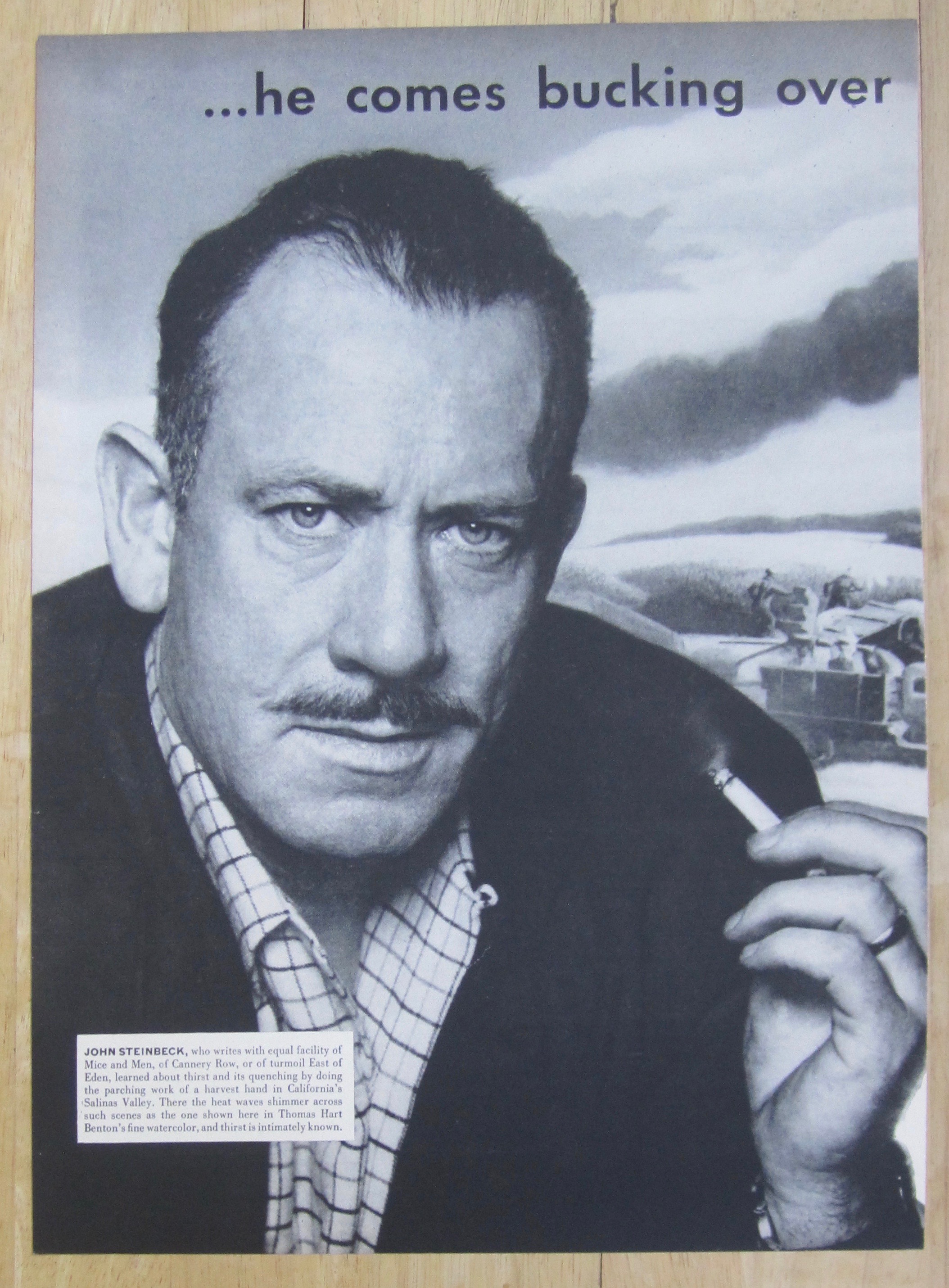 1953 Ballantine Ale with Author John Steinbeck