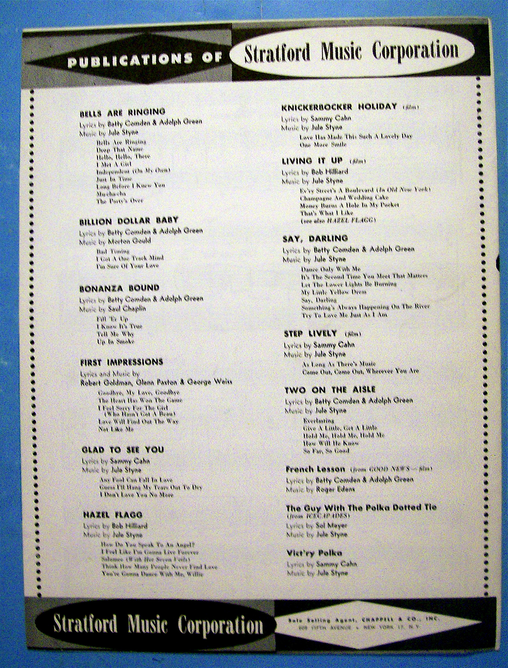 Sheet Music For 1960 Make Someone Happy By Styne