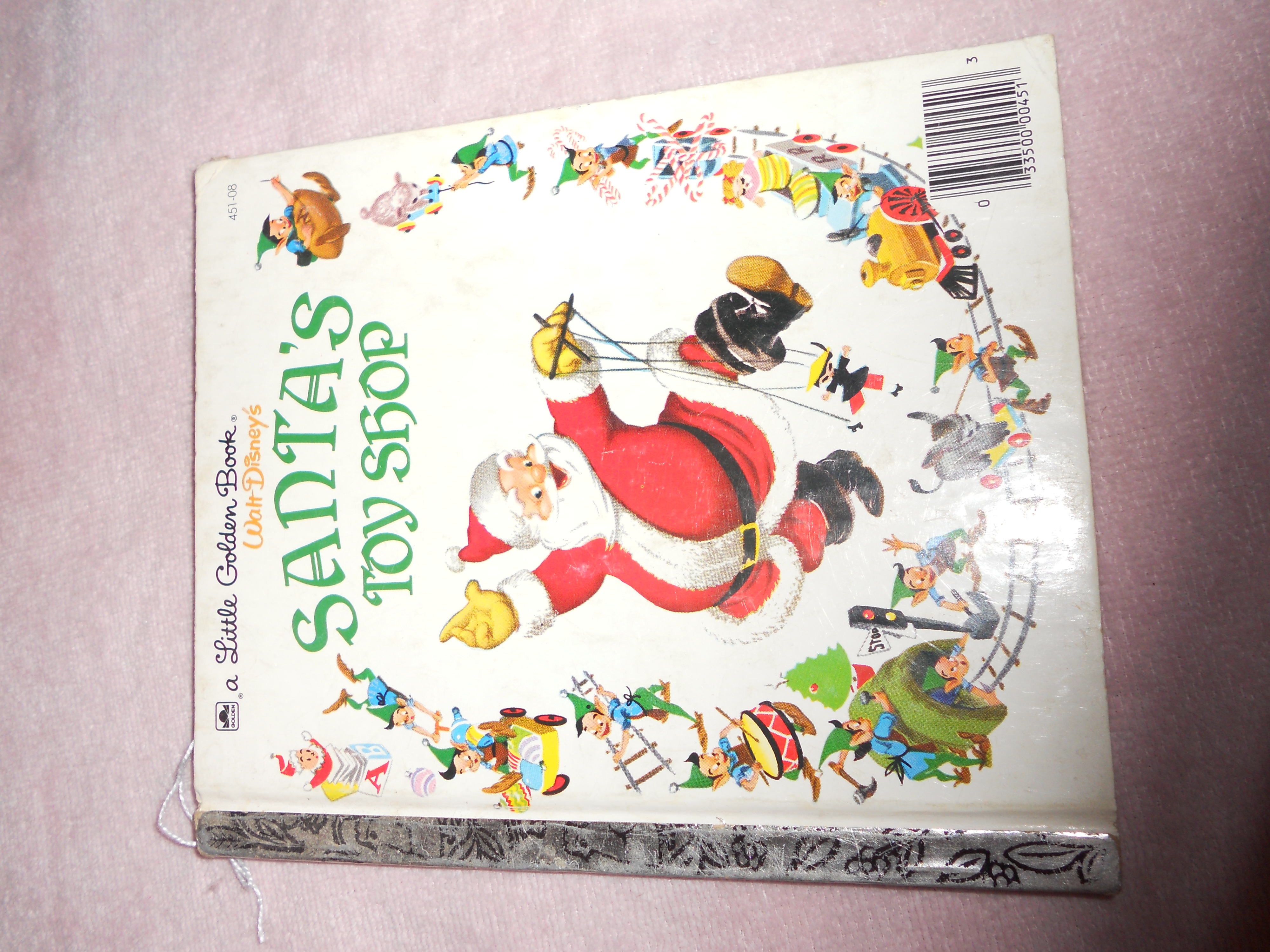 Santa's Toy Shop Book Disney 1950