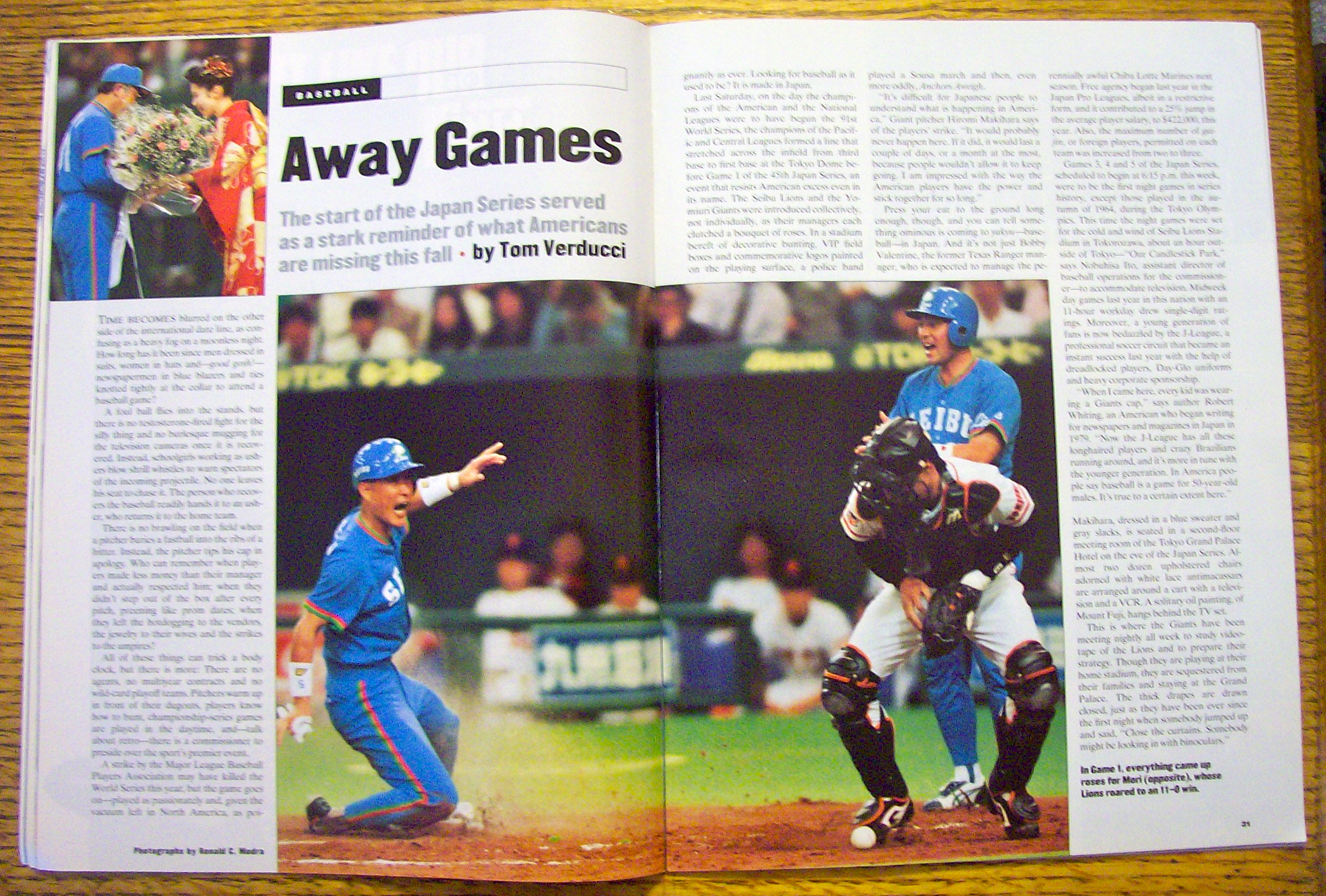 Sports Illustrated Magazine October 31, 1994 Japan