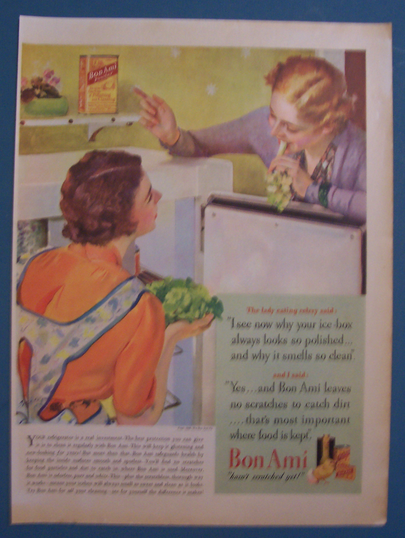 1936 Bon Ami with Two Women Talking