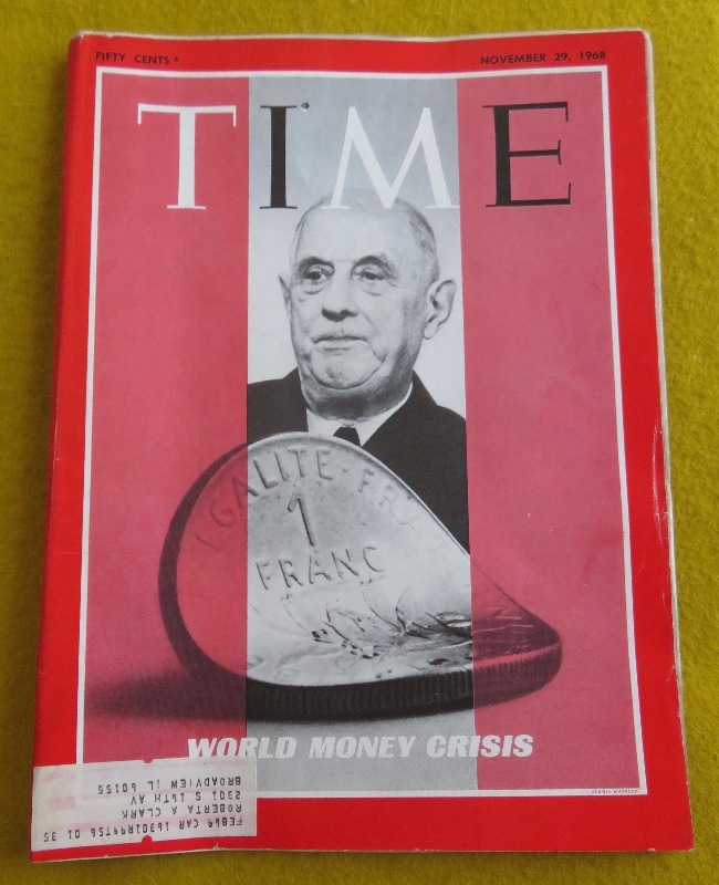 Time Magazine November 29, 1968 World Money Crisis