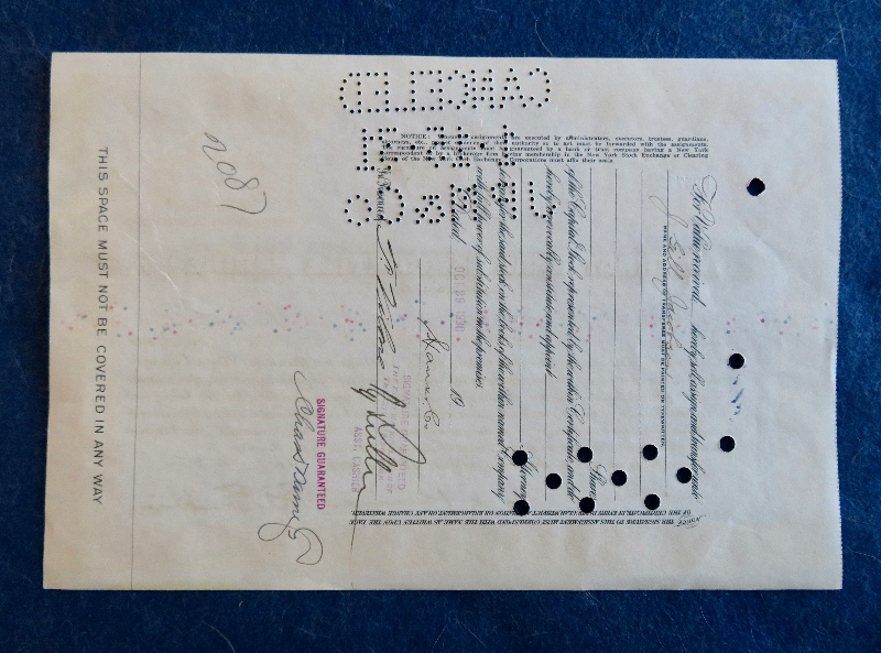 1930 International Mercantile Marine Company Stock Certificate