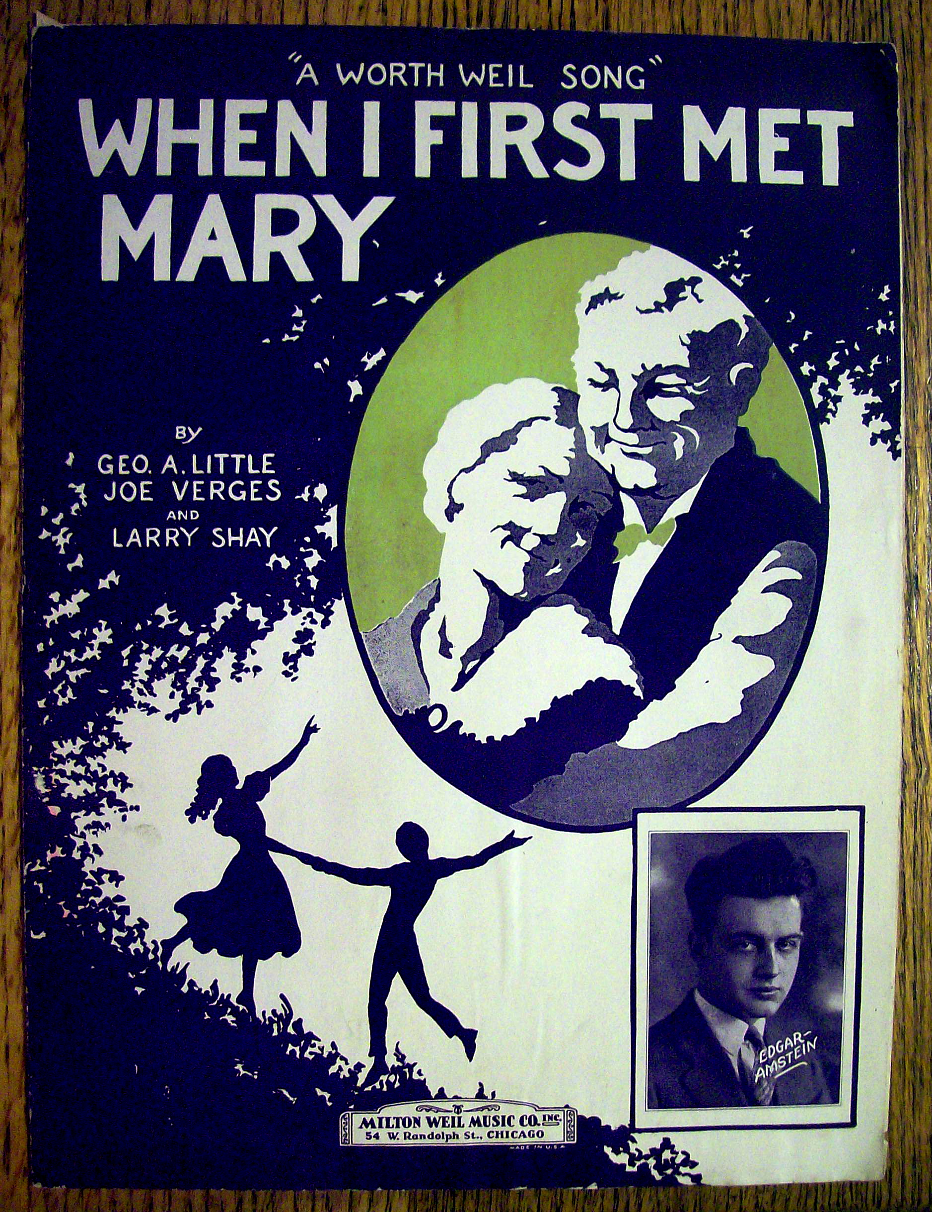 1926 When I First Met Mary By Little, Verges & Shay