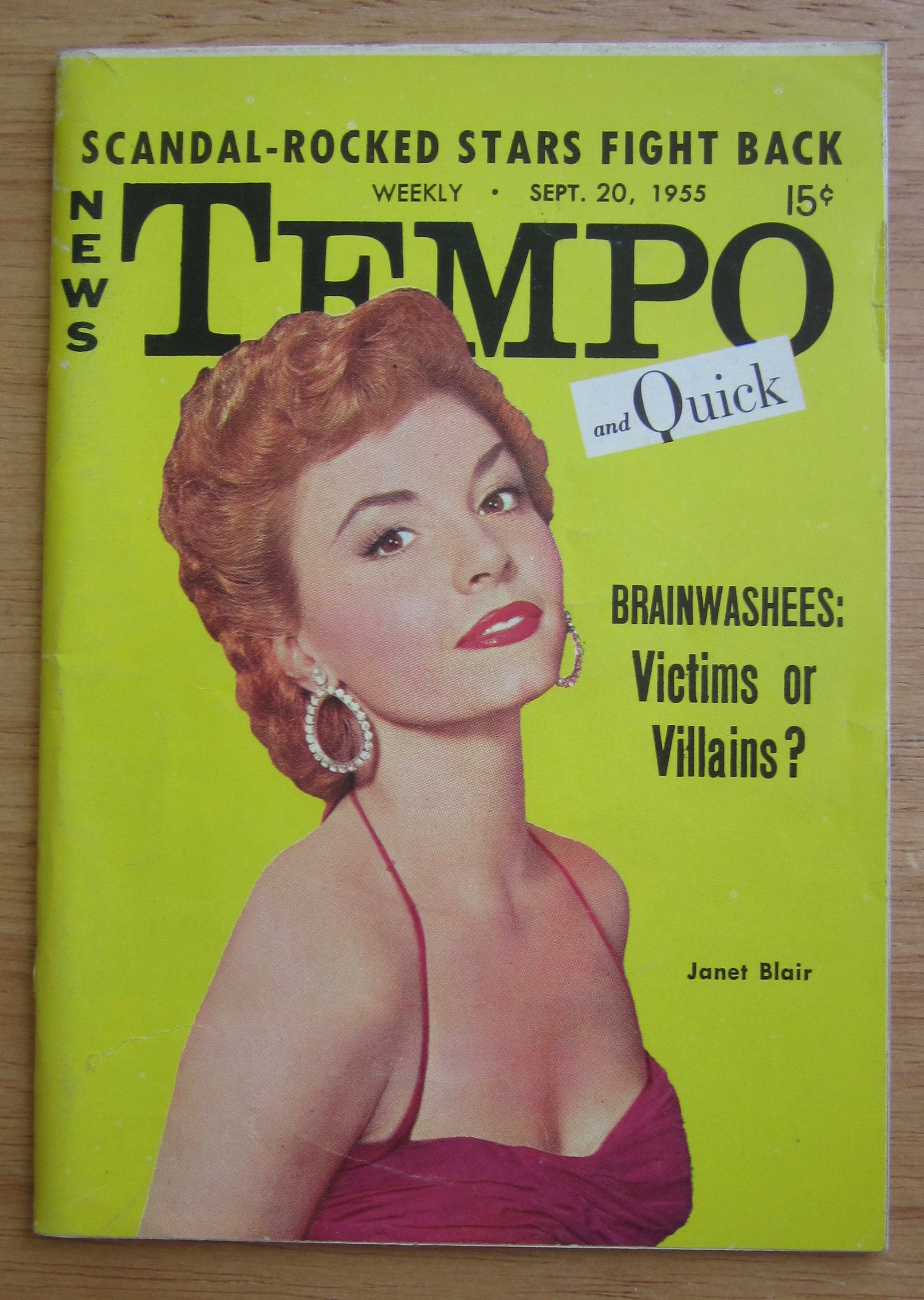 Tempo Magazine September 20, 1955 Janet Blair