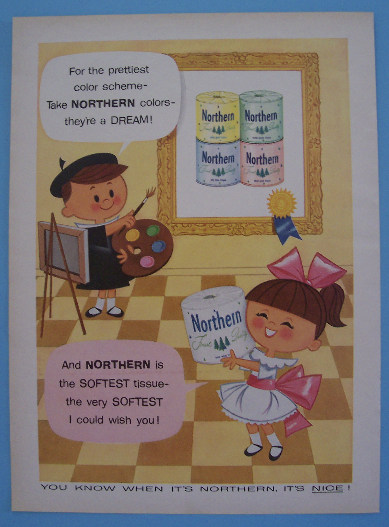 Vintage Ad: 1957 Northern Toilet Tissue