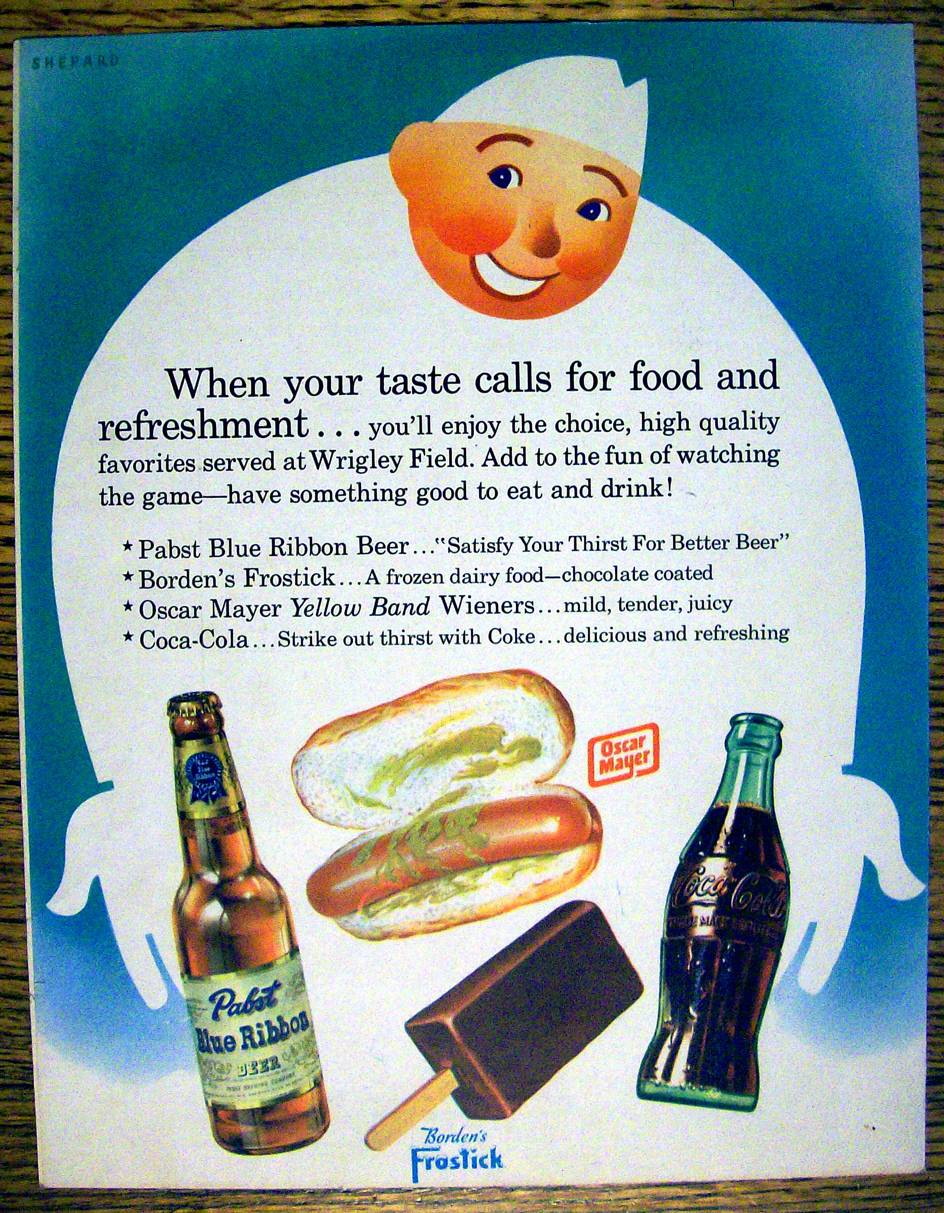 Chicago Cubs vs. Cincinnati Scorecard/Program 1952