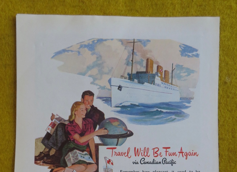 1946 Canadian Pacific with a Ship