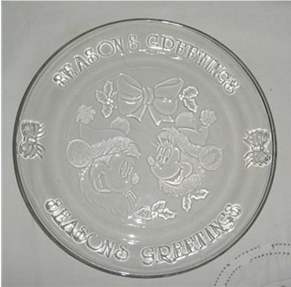 Mickey & Minnie Seasons Greetings Platter