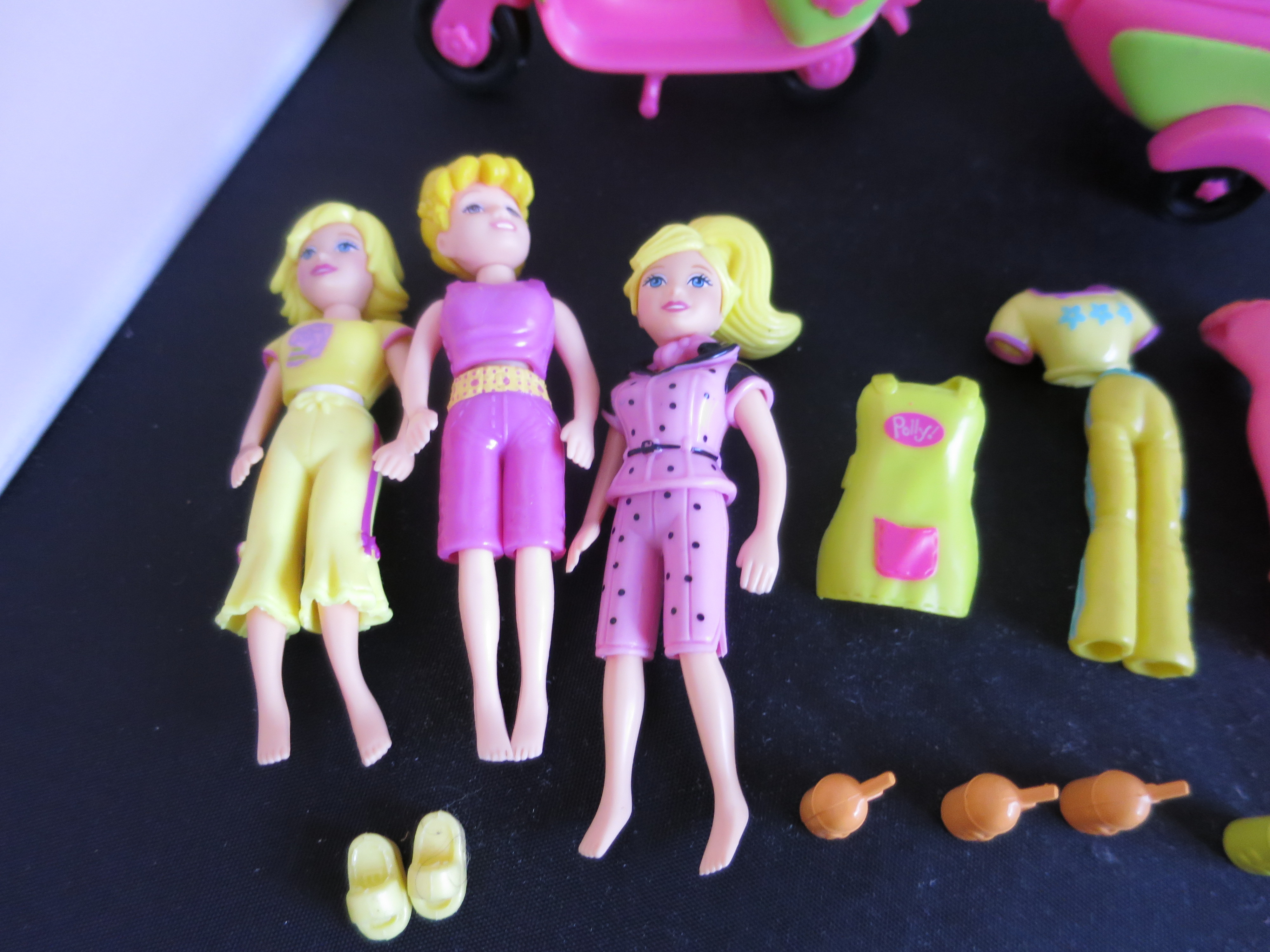 Fashion Polly Pocket Motorcycle Bike Scooter Trailer 3