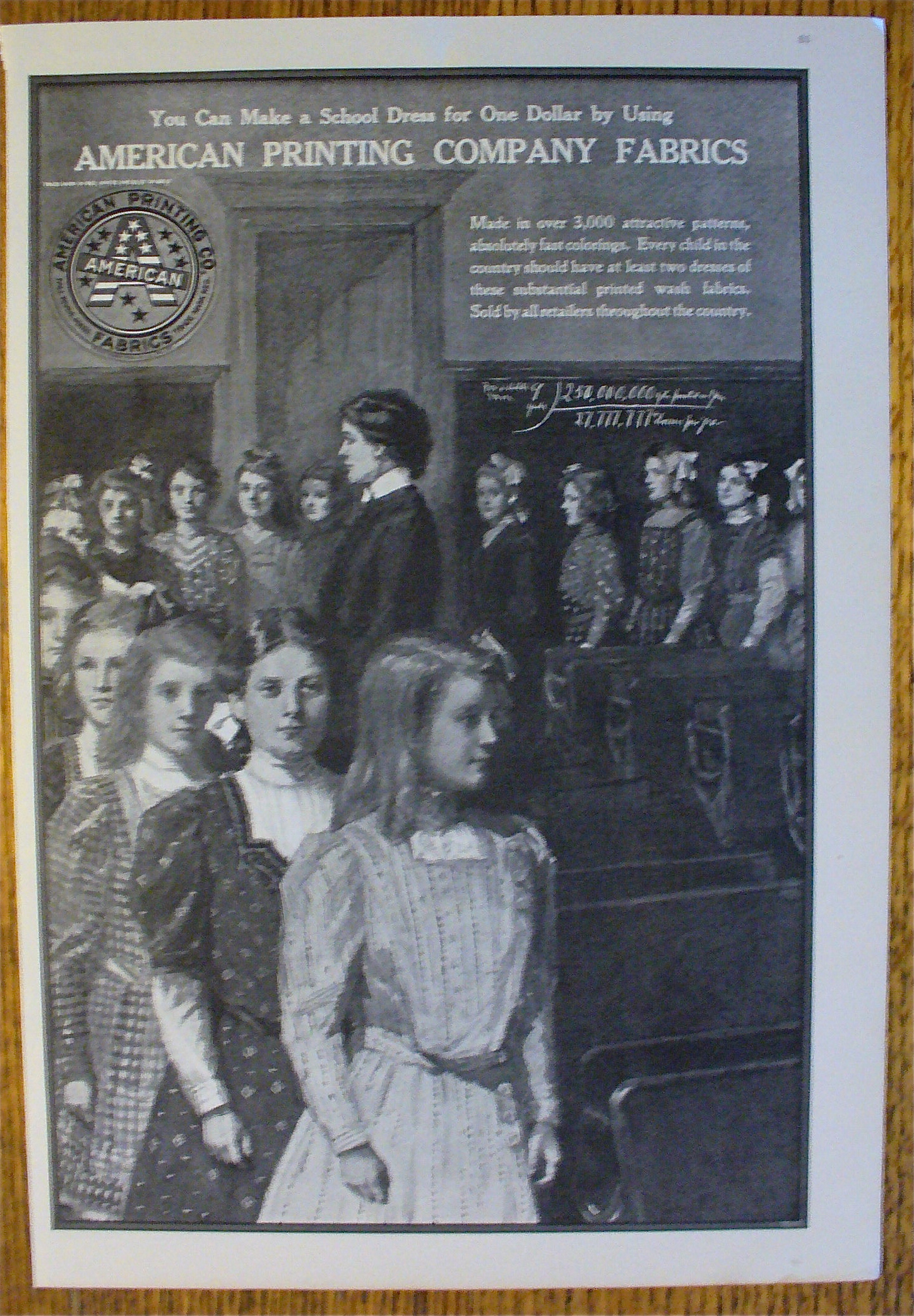 1907 American Printing Company Fabrics w/Children