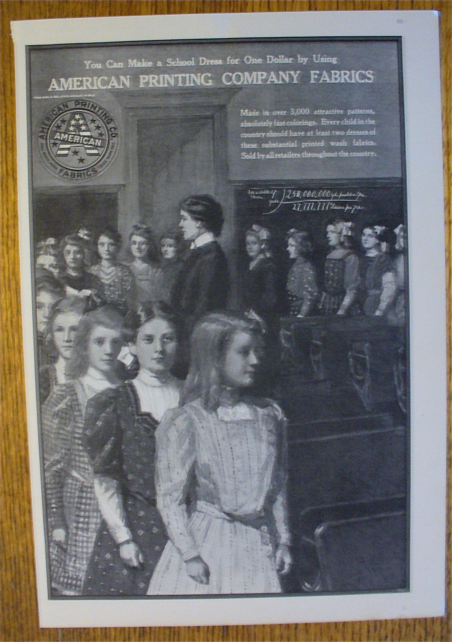 1907 American Printing Company Fabrics w/Children