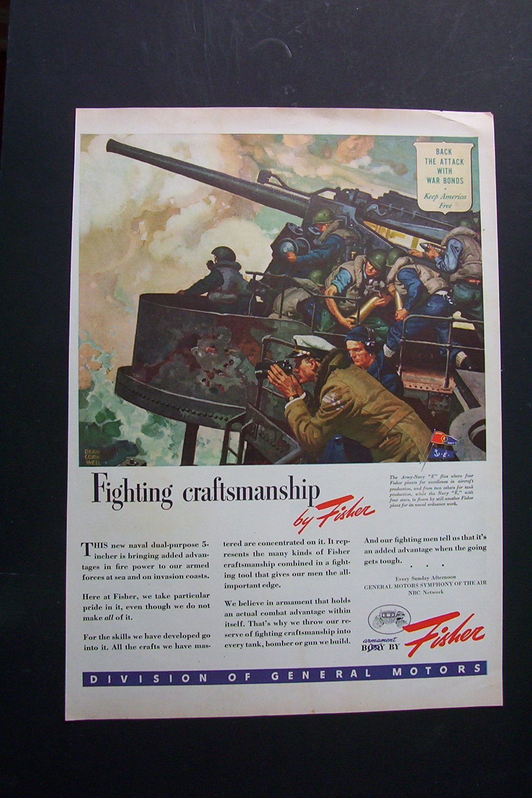 1943 Body By Fisher with Army Navy By Dean Cornwell