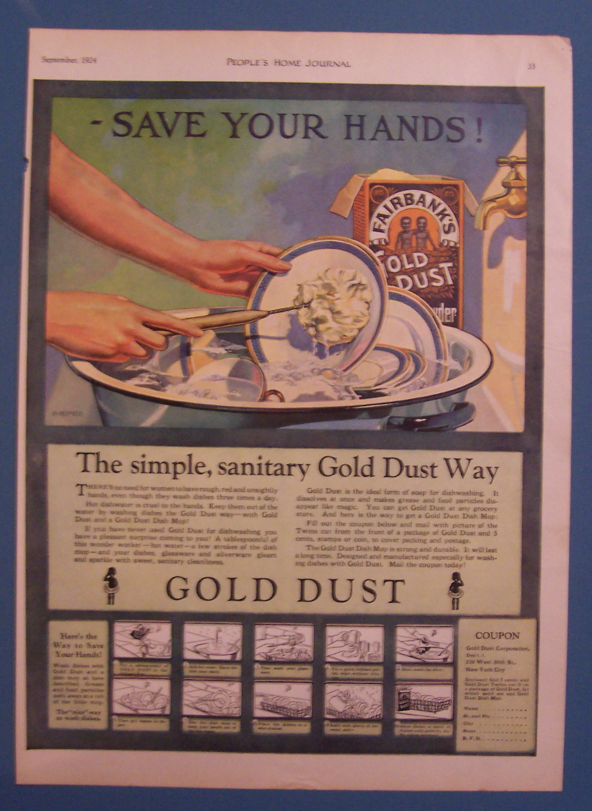 1924  Fairbank's Gold Dust Washing Powder