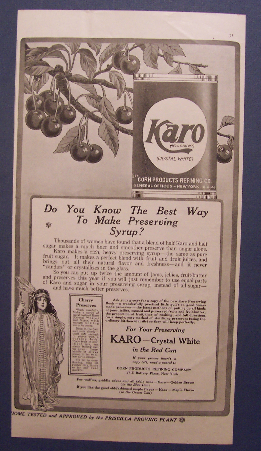1918  Karo  Crystal  White