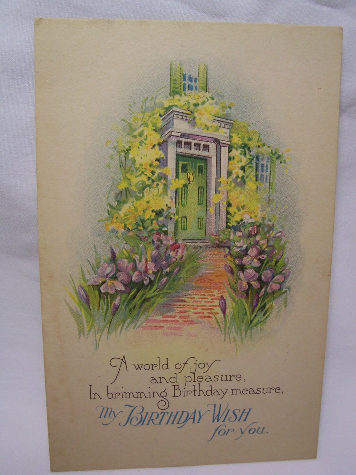 Birthday Greeting Post Card, U.S.A.