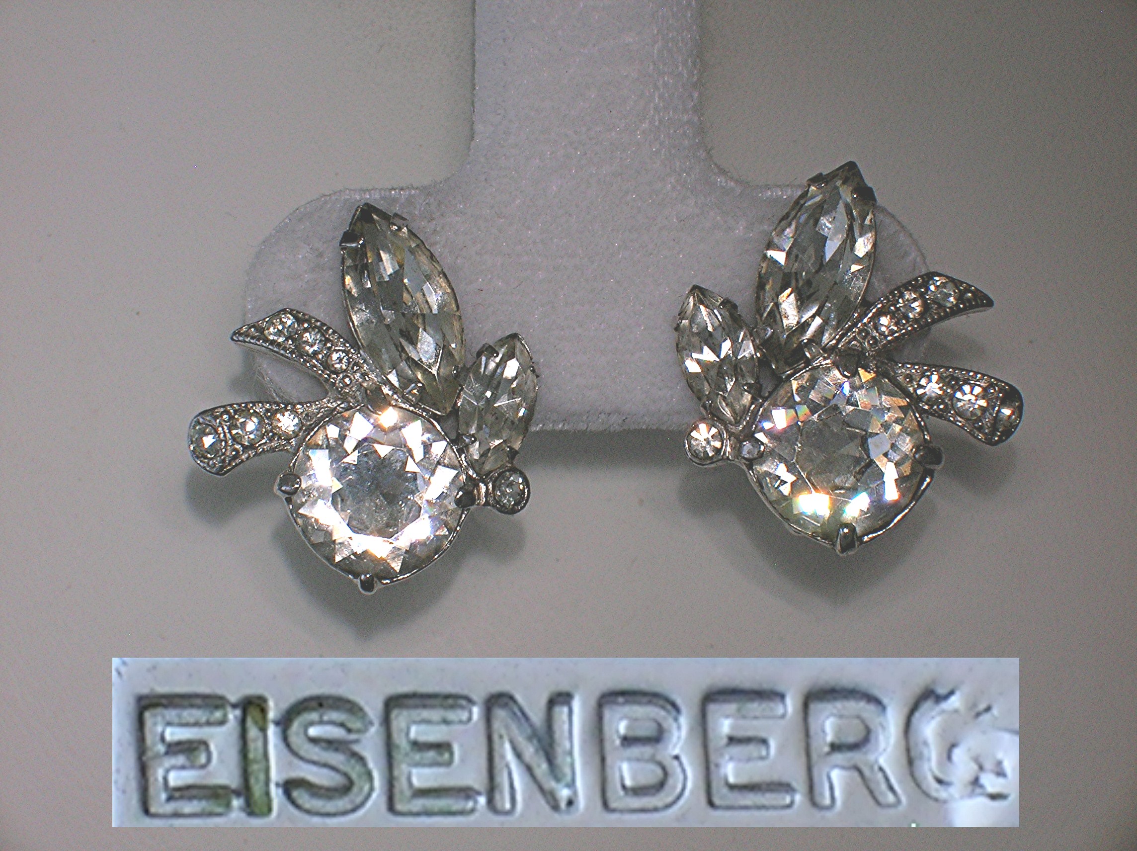 EISENBERG Crystal Clip Earrings