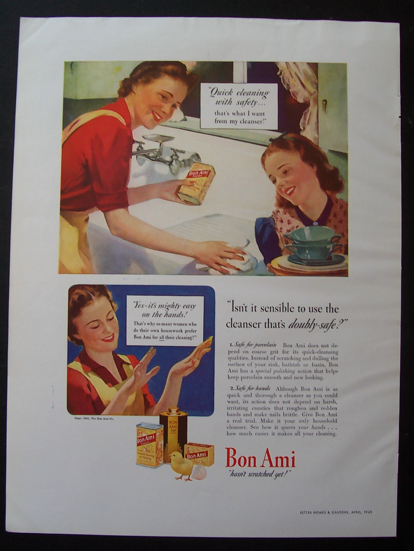 1942  Bon  Ami  Cleanser