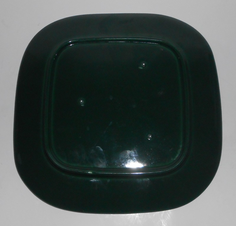 VINTAGE Franciscan Pottery Tiempo Leaf Dark Green Dinner Plate #1