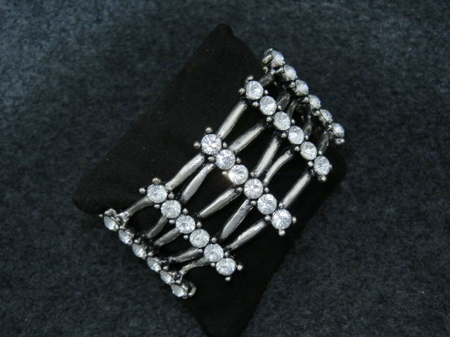 Costume  Rhinestone Hinged Bracelet