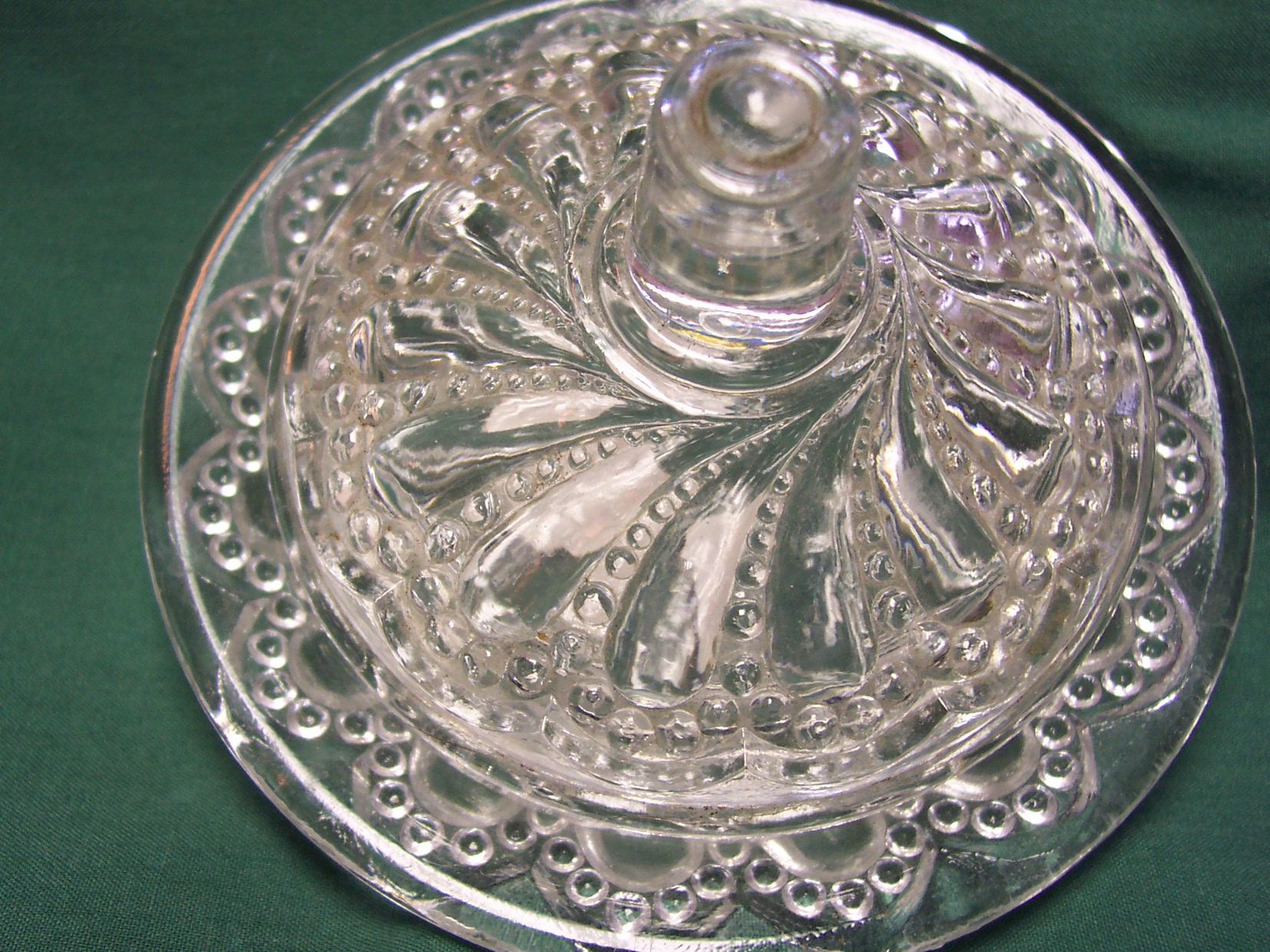 Childs Glass Cheese Dish Miniature
