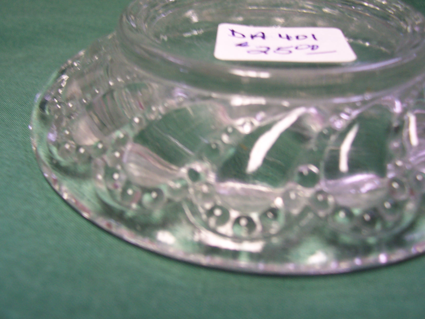 Childs Glass Cheese Dish Miniature
