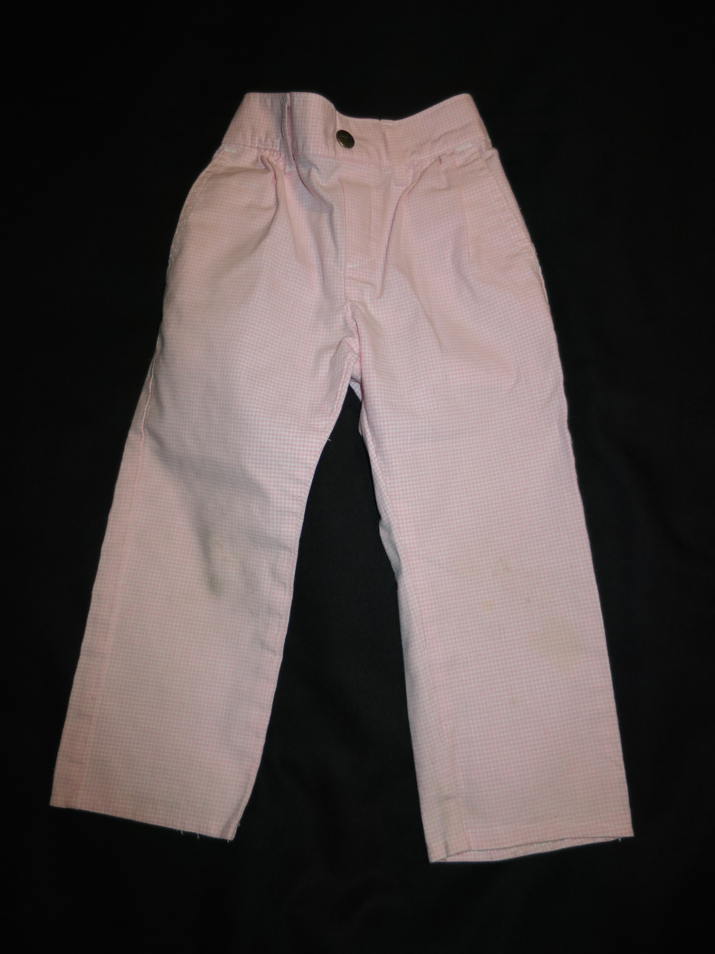 Vintage Lee Pants Girls 4 T Pink White Checkered