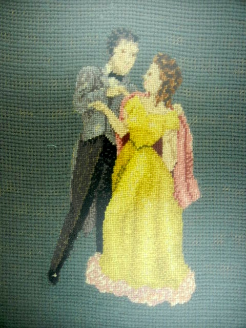 Cross stitch Couple Dancing Framed