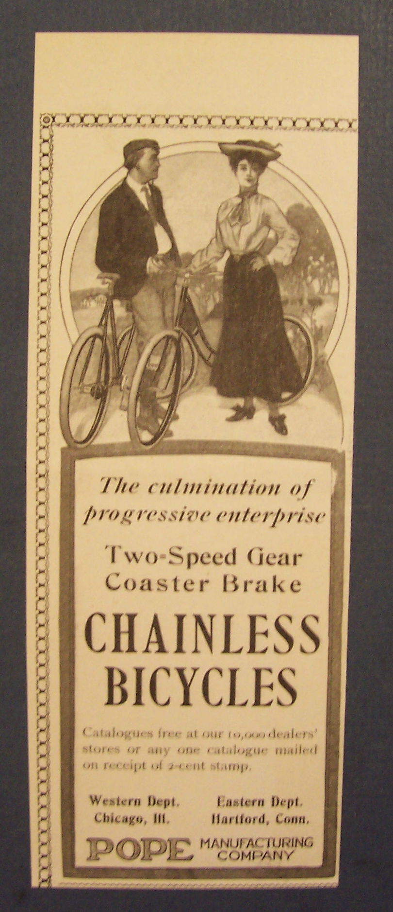 Vintage Ad: 1904 Chainless Bicycle