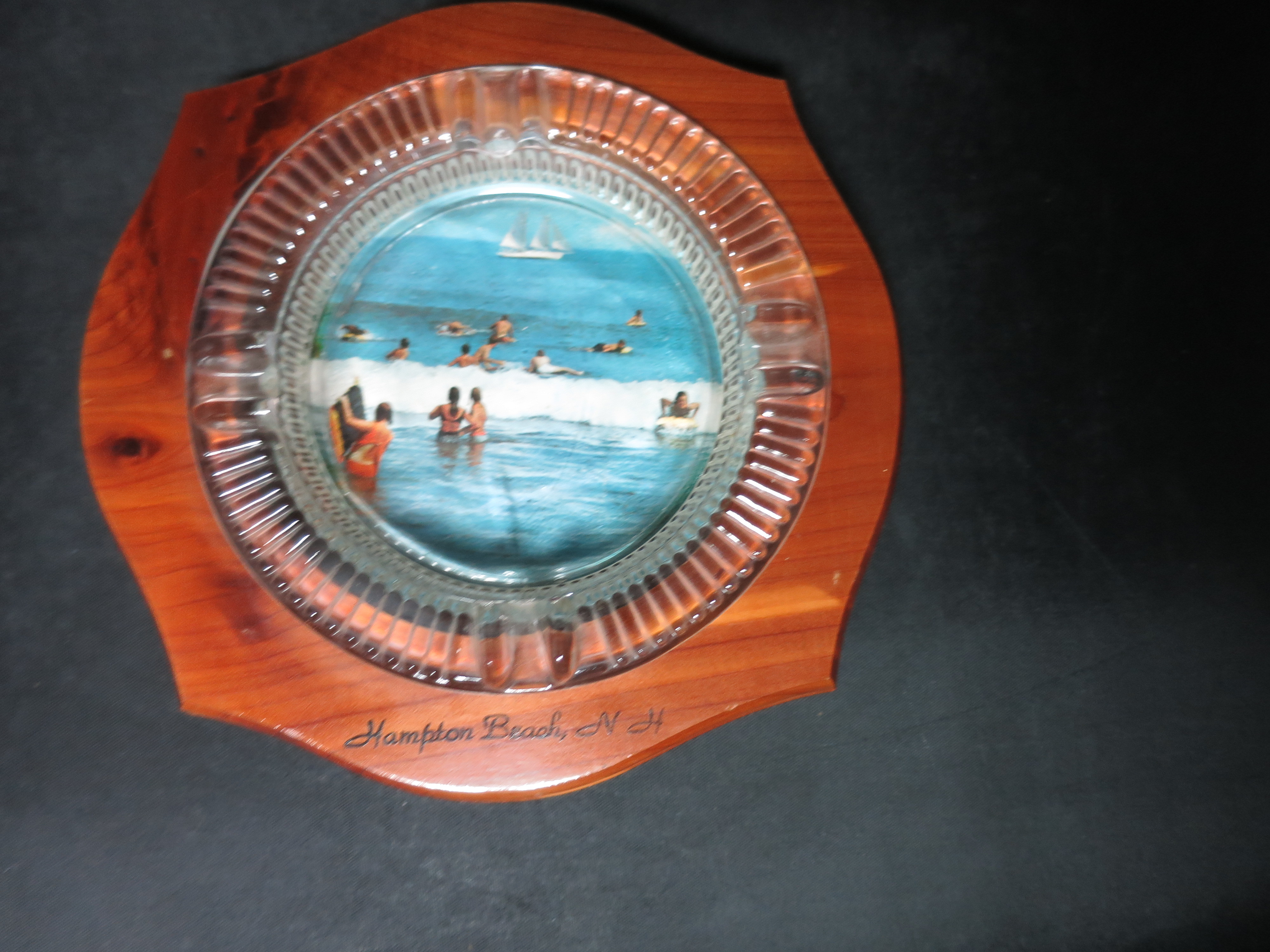 Souvenir Ash Tray Hampton Beach N H