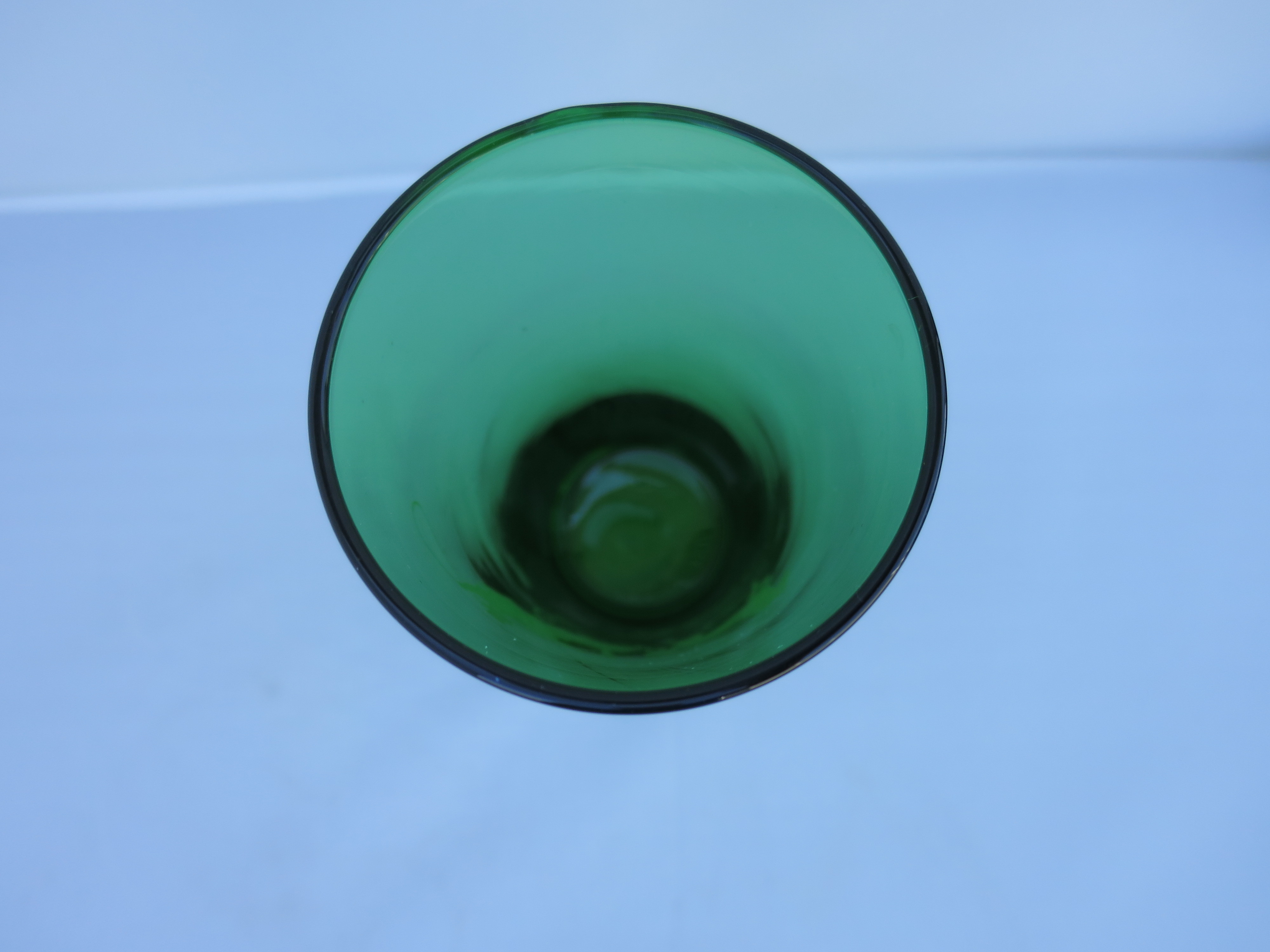 Anchor Hocking Forest Green glass tumbler with Surrey