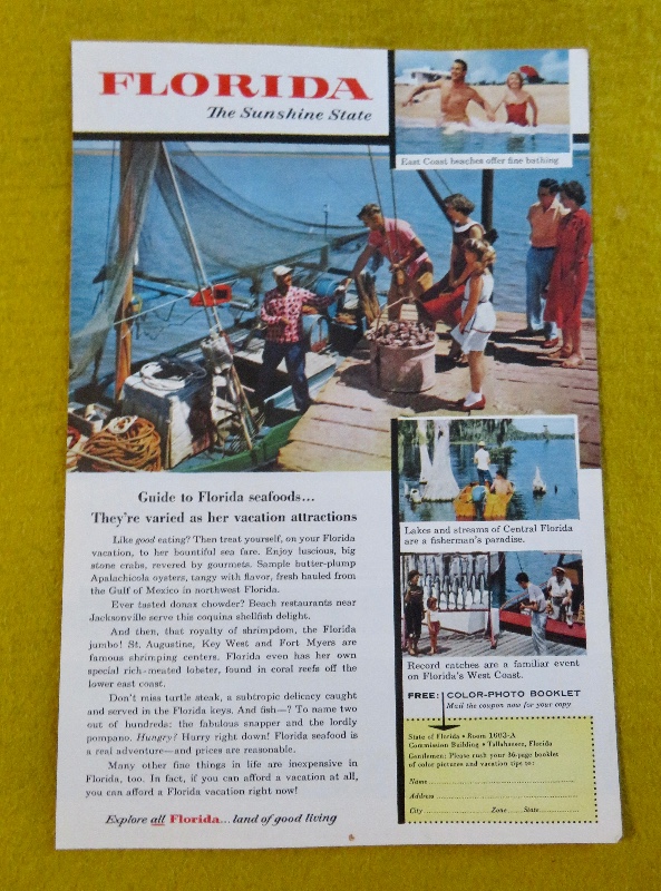 1956 Florida with a Family About to Board a Fishing Boat