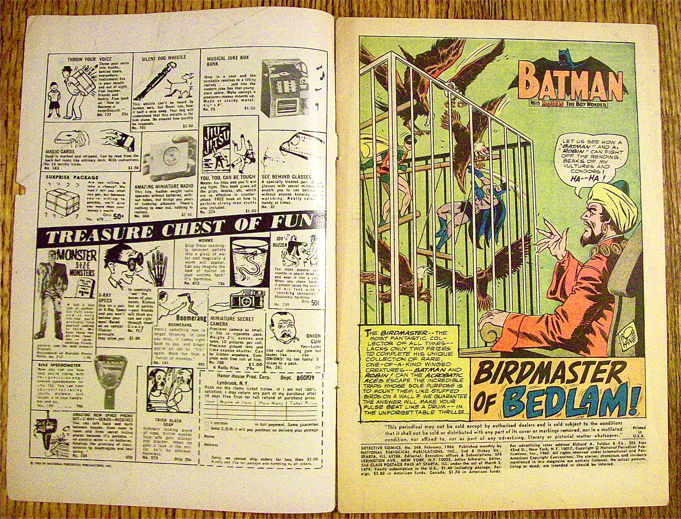 Detective Comics #348 February 1965 Birdmaster