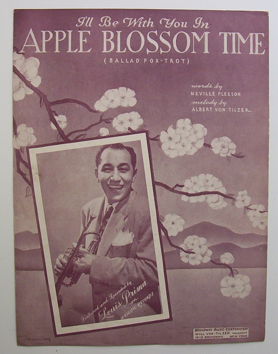 Sheet Music-1920 I'll Be With You In Apple Blossom Time
