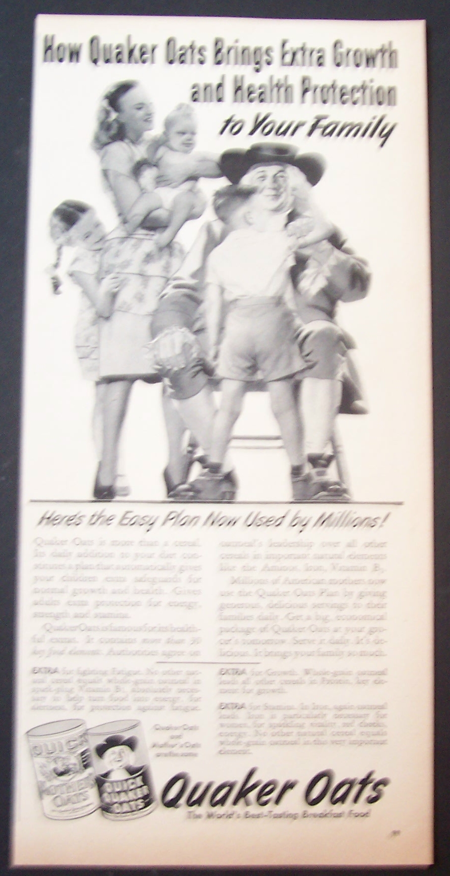1947  Quick  Quaker  Oats  Cereal