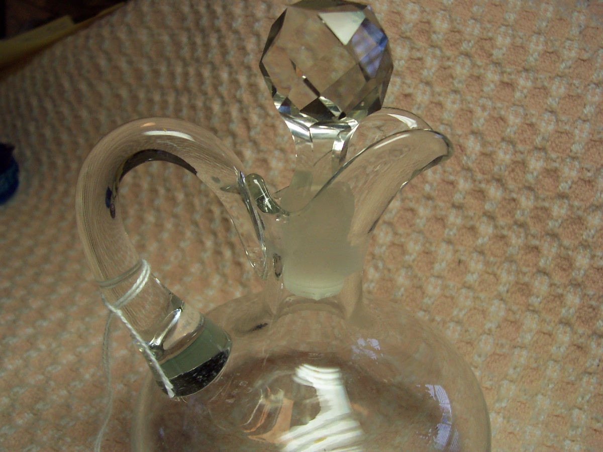 Blown Glass Cruet with Stopper