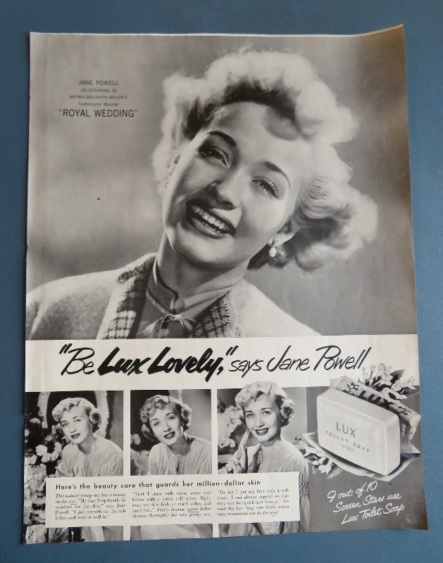 1951 Lux Soap with Television Star Jane Powell